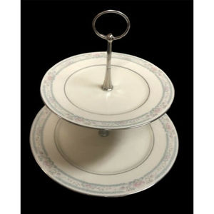 Lenox Cosmopolitan Collection  Charleston Dessert Serving Tray 2 Tier